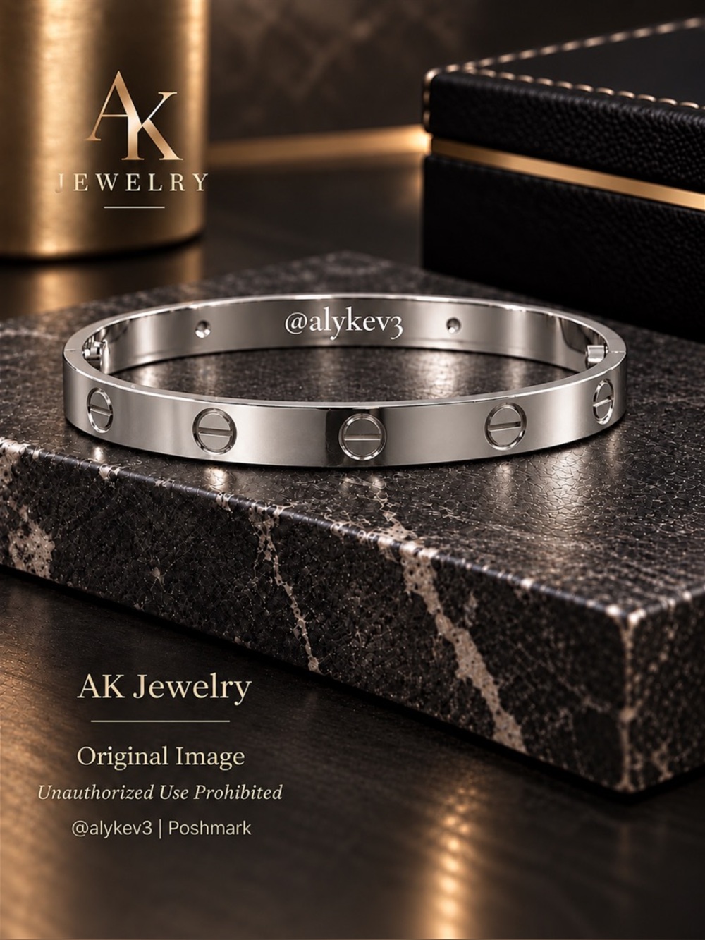 💎MEN’s LUXURY 17-22cm Silver Cuff Bangle, Bracelet over Titanium | AK Jewelry™ - Picture 3 of 5